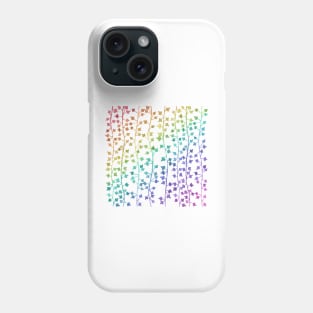 Watercolor Rainbow Pastel Vines Pattern Phone Case