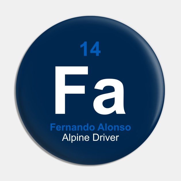 Fernando Alonso Driver Element Pin by GreazyL