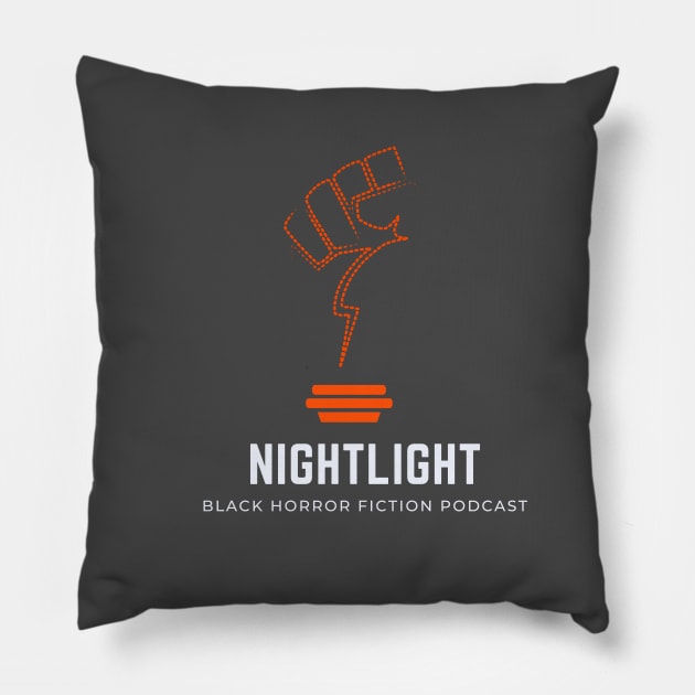 NIGHTLIGHT Name, Logo & Tagline Pillow by Ransom Media Productions Merch