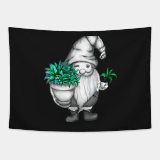 Plant Gnome drawing Tapestry