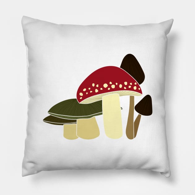 mushroom Pillow by bluecaterpillar