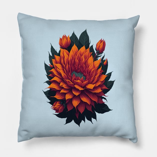 Bloom Flower Pillow by Fantasyscape