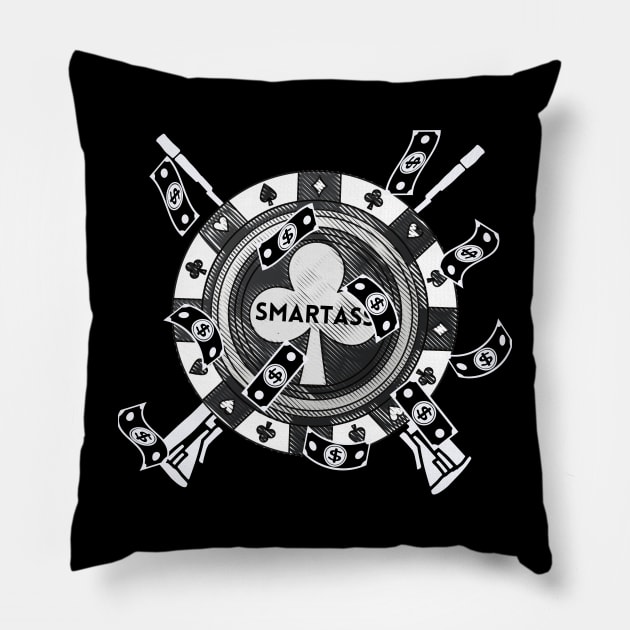 Poker Player Pillow by NICHE&NICHE