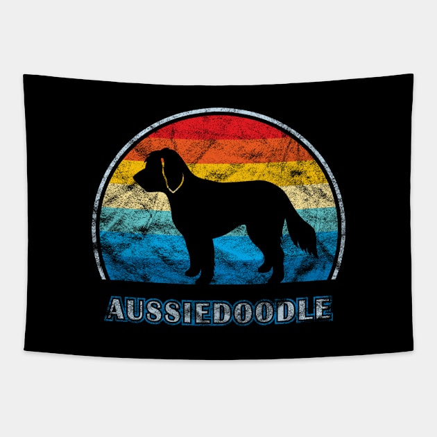 Aussiedoodle Vintage Design Dog Tapestry by millersye