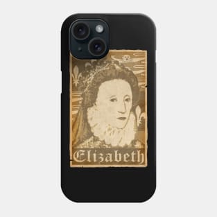 Elizabeth Queen Of England Propaganda Poster Pop Art Phone Case