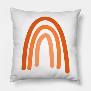 orange boho "rainbow" Pillow