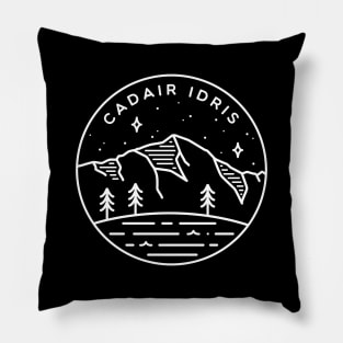 Cadair Idris, Wales Emblem - Black Pillow