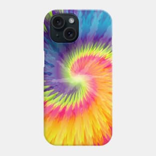 Tie Dye Style Abstract Art Rainbow Phone Case