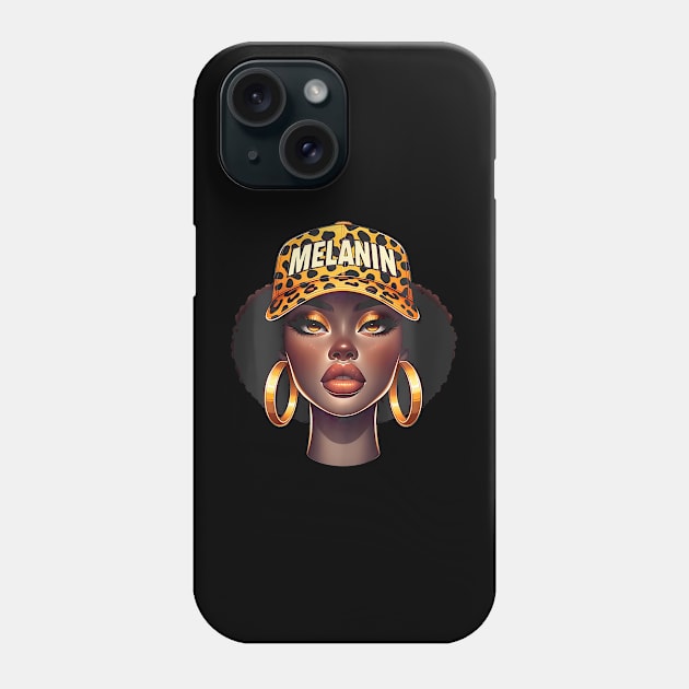 Black History Month African Woman Melanin Phone Case by BeliefPrint Studio