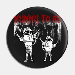 Cute Mummy To Be Halloween Pregnancy Announcement Pin
