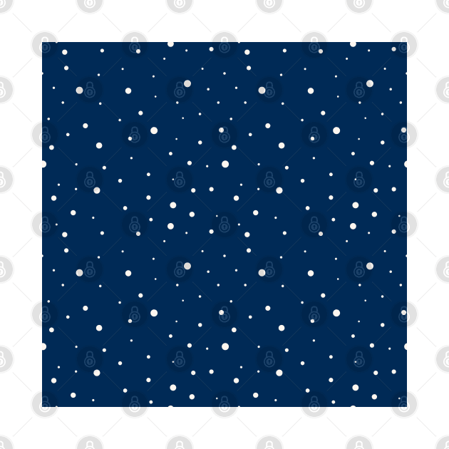 Small and big beige dots over blue by marufemia