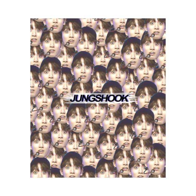 "JUNGSHOOK" - Jungkook - Filled Design (Blue) by oreokookie