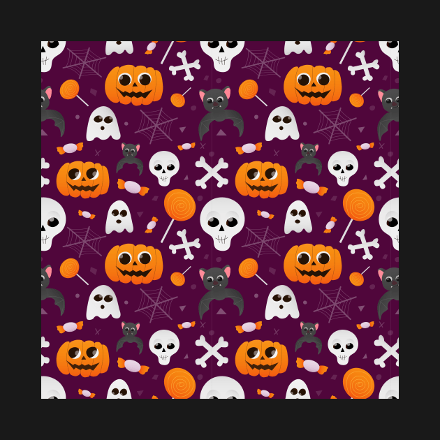 Cute halloween pattern by Lozovytska