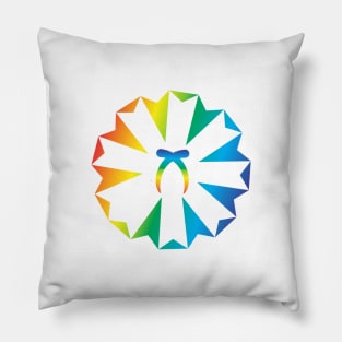 swear rainbow Pillow