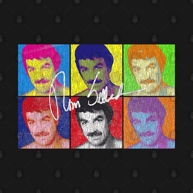 Tom Selleck Popart Vintage look by Bingung Mikir Nama Design