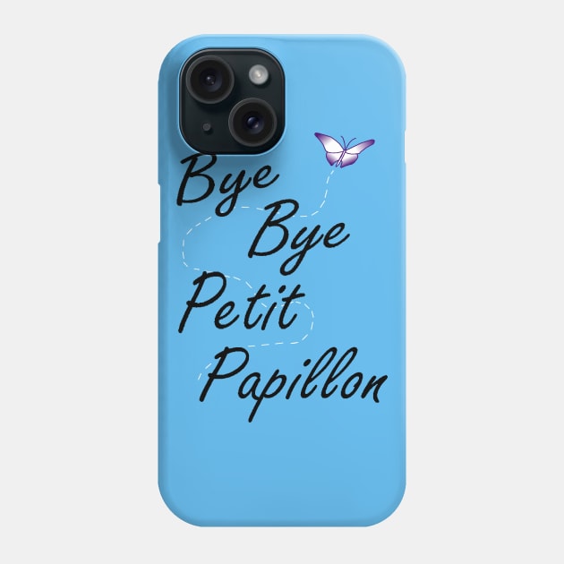 Bye Bye Petit Papillon! Purple Ombre Phone Case by OneBeamofSunshine