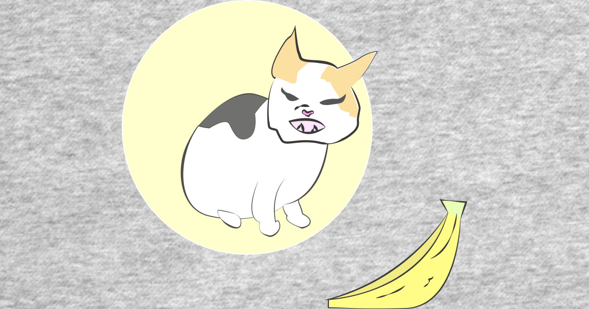 Banana cat viral meme cute ugly version Banana Cat TShirt TeePublic