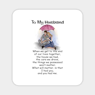 TO MY HUSBAND Magnet