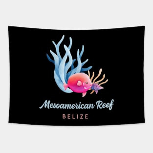 Mesoamerican Reef Belize Caribbean Coral Reef Fish Tapestry