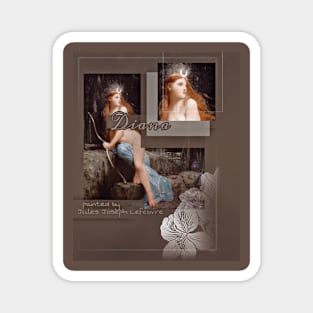 Diana aesthetics female beauty art artsy love romantic painting woman vintage retro Magnet