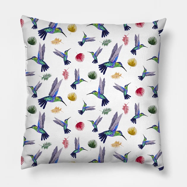 Rainbow, Color, Beak, Long, Bird, Wing, Tail, Palm, Gift Pillow by WiggleMania