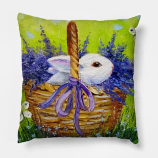 Rabbit in lavender Pillow