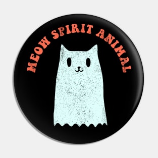 Meow Spirit Animal - Halloween Cat Pin