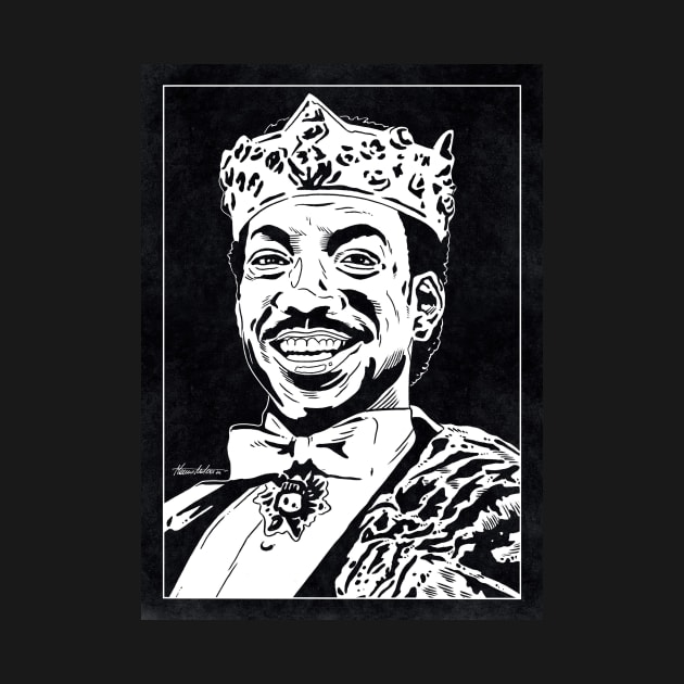 PRINCE AKEEM - Coming to America (Black and White) by Famous Weirdos