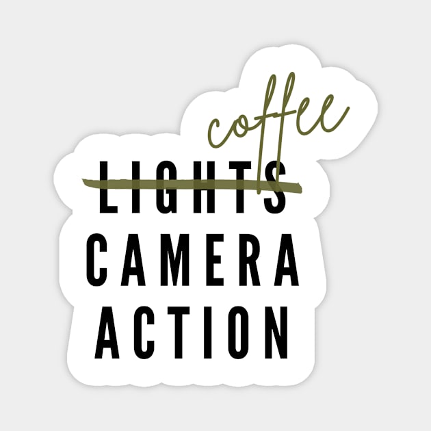 Coffee Camera Action Magnet by amithachapa