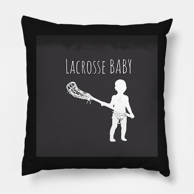 Lacrosse baby Pillow by mursart68