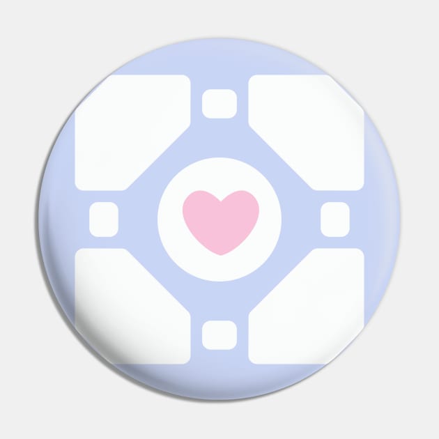 Companion Cube Pin by FandomFrenzy