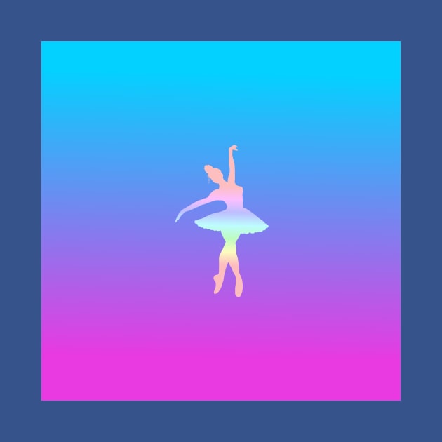 Ombre Ballet Dancer by Art by Deborah Camp