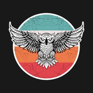 Vintage Retro Owl Shirt Funny Gifts for Men Women Kids T-Shirt