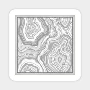 Light Gray Agate Magnet