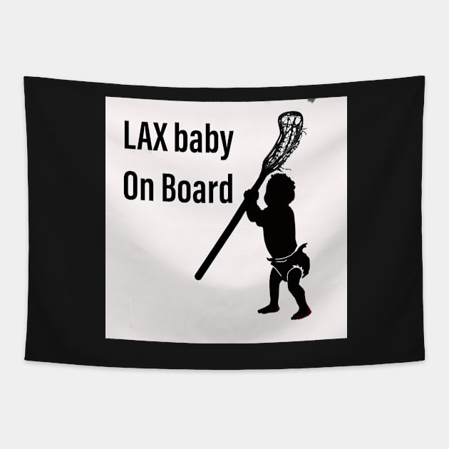 Lacrosse baby Tapestry by mursart68