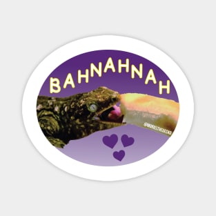 Muriel Loves Bahnahnah (purple color) Magnet