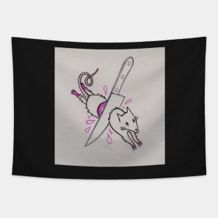 Knifed Rat Ghost Tapestry