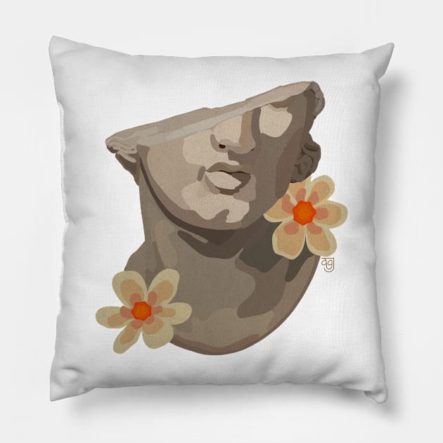 Broken (but in bloom) Pillow by Mayfully