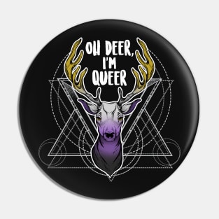Nonbinary: Oh Deer, I'm Queer Pin