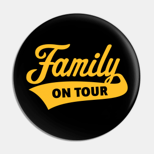 Family On Tour (Family Vacation / Gold) Pin