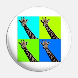 Giraffe Pop Art Pin