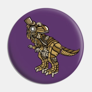 Steampunk T rex Pin