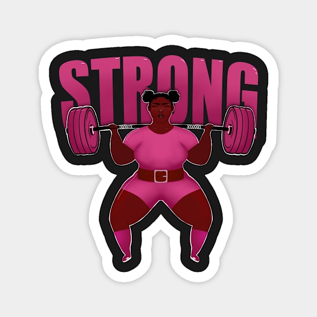 Strong woman Magnet by SusanaDesigns