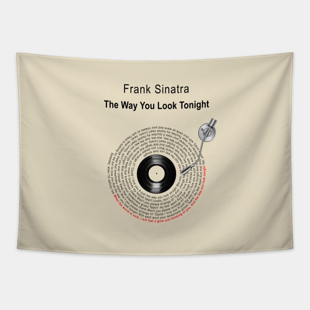 THE WAY YOU LOOK TONIGHT LYRICS ILLUSTRATIONS Tapestry by Vansa Design