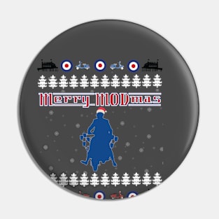 MOD modmas Christmas Scooter Brighton MOD Roundel Jimmy MODS Pin