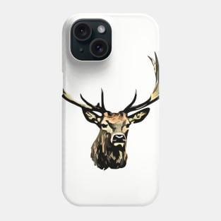 Red deer (Cervus elaphus) Phone Case