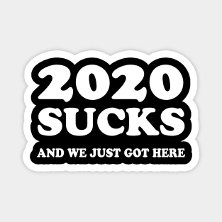 2020 sucks and we just got here Magnet