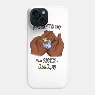 Parents of an Angel Baby (Black) Phone Case