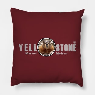 Marmot Madness, Yellowstone National Park Pillow