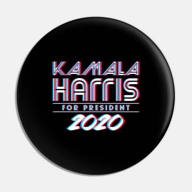 Kamala Harris For President 2020 3D Pin by Flippin' Sweet Gear